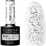 Claresa Top Bubble Black Matt No Wipe 5G matt kivitel Fekete szemcsék (TOP BUBBLE BLACK MAT NO WIPE)