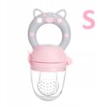 MilaBaby Rágóka etetőcumi gyümölcsök és zöldségek számára Blw Rózsaszín Malac S (#C449B-1 S)