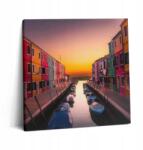 Wallfluent Vászonkép Canvas Konyha Felakasztható Csónakok és Víz Olaszországban (010030010270000075574)