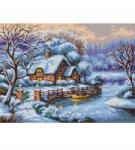 Ariadna nyomott mintás vászon 53x39 hímzés minta 9011 (epasma)