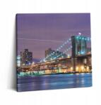 Wallfluent Canvas Vászonkép Előszoba Kerettel Brooklyn híd 60x60 cm (010030010270000074739)
