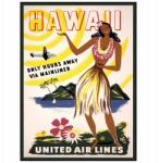 Fali poszter Hawaii Usa Légitársaságok A3 (Plakat Podróżniczy Hawaje USA na ścinę 1)