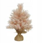  Mini Dekoratív műfenyő púderrózsaszín havas 60cm (sztuczna choinka)