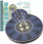  Napelemes kerti szökőkút lebegő LED-es kerek 16cm