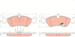TRW GDB1300 Fékbetét készlet, tárcsafékek