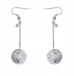  Függő fülbevaló strasszokkal, hosszú Gömbök (0615-00)