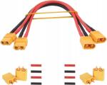Yunique 2 db XT60 apa-nő kábel 30cm 14AWG szilikon 2 pár XT60 apa és nő (B0FR9MC8TC)