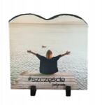  Képkeret hullám gránit 20x20cm saját nyomtatású fotogránit Ajándék (815608)