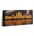 Wallfluent Vászonkép Fa keret az edzőterembe A Magyar Parlament épülete (010030010010000075549)