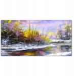 Coloray Vászonkép Tél fák folyó természet 100x50 (010030010010000017057)