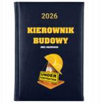 FunnyCase Könyvnaptár 2026 Építésvezető *név* Sötétkék Ajándék Minták (Kalendarz Granatowy KIEROWNIK BUDOWY *IMIĘ*)