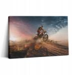 Wallfluent Vászonkép Canvas Edzőterem Hobbi Férfi Motorkerékpár és Sivatag 30x20 cm (010030010150000075293)