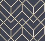 Superfresco Easy Art deco sötétkék geometrikus tapéta GB106568 (106568)
