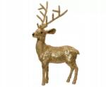Kaemingk Karácsonyi dekoráció lameta szarvas arany 17x35x54cm