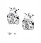 Mennica Świdnicka 925 Ezüst fülbevaló cirkóniákkal Női katicabogár Gyönyörű