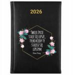 FunnyCase Könyvnaptár 2026 Az Életed Jobbá Válik Fekete Ajándék Minták (Kalendarz Czarny TWOJE ŻYCIE STAJE SIĘ LEPSZE)