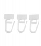 RENA Pvc Biztosítótű Csúszásgátlóval Alumínium Mennyezeti Sínhez Slim Fehér 10 db (REN-FIZ-ALU-ACS-AGR-10)