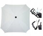 Skyline Babakocsi napernyő, fehér, négyszögletes, napvédő, 62 cm, UV50 szűrő Lengyel (PS00046)