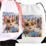 Wyczaruj Prezent Táska Hátizsák Gyerek Iskolába Vicces Macskák Cicák Ajándék Név