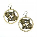  Függő fém fülbevalók (0611-817 SA)