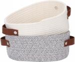 UMA Tároló Kosarak Pamut Kötélből 2 Db Nagy (346134537123)