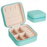 DIKOM Türkiz Színű Dikom Utazó Rendszerező Ékszer Óra Doboz (DIKOM-SZKATUŁKA-TURKUSOWA-PODRÓŻNA)