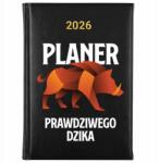 FunnyCase Könyvnaptár 2026 Vad Tervező Fekete tervező Időponttartó Ajándék Wz (Kalendarz Czarny PLANER DZIKA)