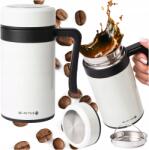 Be-Active. pl Fehér termobögre, termosz, dupla falú, nagy méretű, 450 ml, kávéhoz, teához