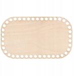 Loveart Kosár alj alap ovális 15x25cm Horgolható rétegelt lemez táska alja (2125)