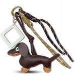 EdiBazzar Tacskó Kulcstartó, hátizsákra, táskára, öko-bőr, ajándék (Brelok do kluczy plecaka torebki z jamnikiem)