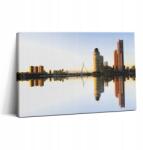 Wallfluent Vászonkép Ajándék ötlet Konyha Város a folyóparton 30x20 cm (010030010150000075774)