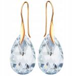 Mennica Świdnicka Fülbevaló Arany Ezüst 925 Lógó Kristály Horog Női Hosszú