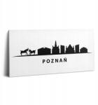 Wallfluent Fotó Vászonkép Canvas Étkezőbe Stílusos Ajándék Poznań Panoráma Grafika 100x50 (010030010010000075507)