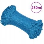 VidaXL Munkakötél, kék, 6 mm, 250 m, polipropilén (8720287131717)