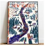  Karácsonyi borító The New Yorker Poszter A3 (Plakat Okładka Magazynu The New Yorker)