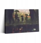 Wallfluent Fotó-Vászonkép Canvas Az Irodába Szerelésre Kész Emberek Esernyőkkel (010030010150000075241)