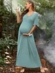 Shein EC22117 Shein Kismama Ruha Maxi Rövid Ujjú Viszkóz (31) S