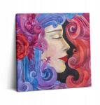 Wallfluent Vászonkép Canvas Edzőterem Dekoratív Művészet Festett Nő 60x60 (010030010270000074629)