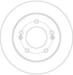 TRW DF6144 féktárcsa (1db)