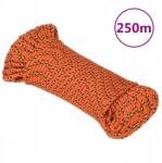 VidaXL Vitorláskötél, narancssárga, 3 mm, 250 m, polipropilén (8720287129226)