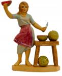 Włoska Karácsonyi betlehem figura. - A háziasszony görögdinnyét szeletel- 12cm magas figurákhoz (11151-24)