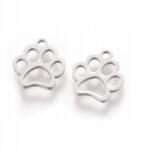e-kreatywni Mancs (kutya, macska), medál, sebészeti acél, 12.9x11.8x1mm (00335)