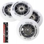 Nils Extreme Görkorcsolya Kerekek Gumi Csapágyak ABEC-9 Pu 70x24 82A Matt Fehér (16-32-033)