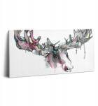 Wallfluent Canvas Vászonkép Hálószobába Klasszikus Absztrakt Szarvas 100x50 cm (010030010010000074843)