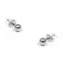  Acél fülbevaló golyók 6 mm
