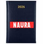 FunnyCase Könyvnaptár 2026 Naura Sötétkék tervező Időzítő Ajándék Minták (Kalendarz Granatowy NAURA)