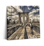 Wallfluent Vászonkép Kilátás a Brooklyn hídra New York 60x60 cm (010030010270000074795)