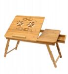 Ruhhy Dohányzóasztal Laptop Ágyhoz Összecsukható Állítható Bambusz Állvány (23452)