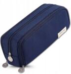  Nagy Méretű, Kihajtható Tolltartó, Rácsos Mintával 3az1ben Iskolai Neszeszer Gyerekeknek (Organizer przybornik piórnik kosmetyczka)