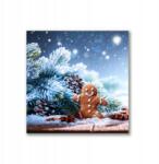 Tulup Canvas vászonkép 40x40 Karácsonyi mézeskalács hó karácsonyfa (ock-40x40-303064787)